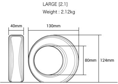 LARGE [2.1]Weight : 2.12kg